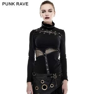 Punk Rave Black Rock Gothic Top